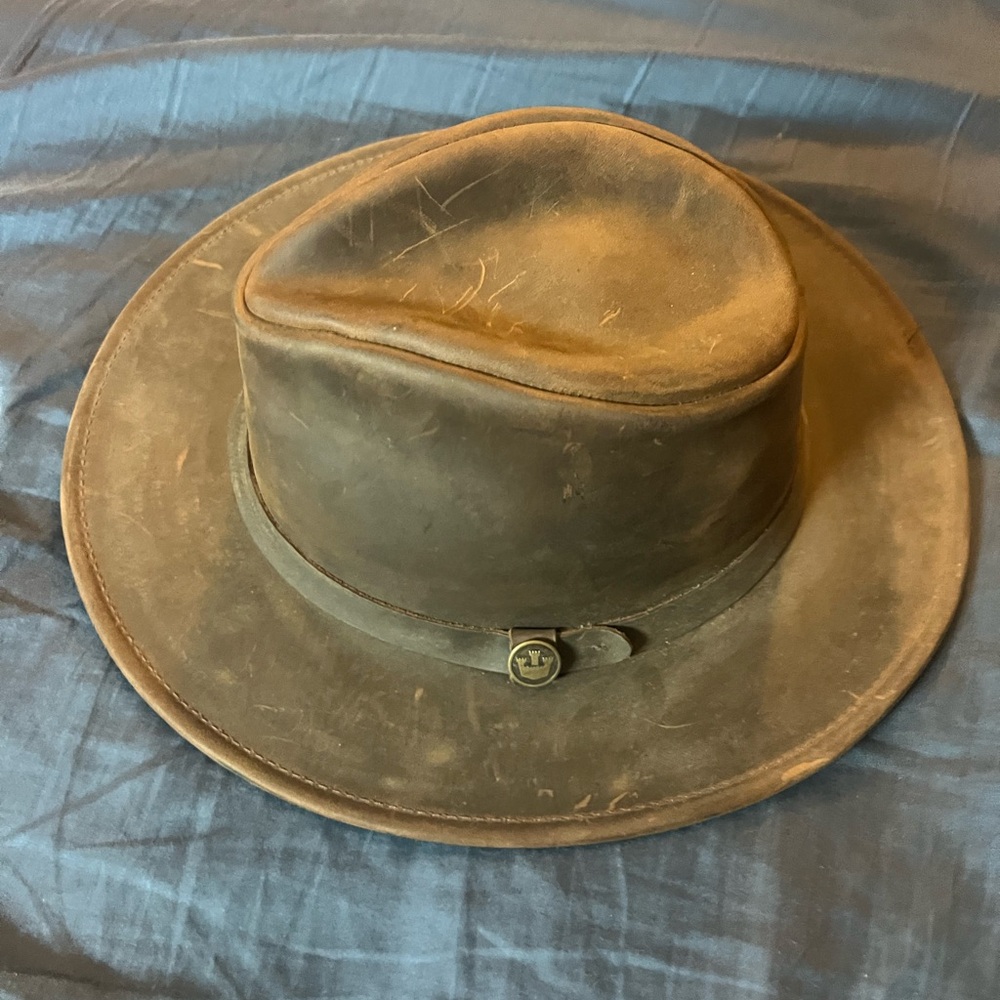 Goorin Bros. Leather fedora hat - Picture 7 of 7